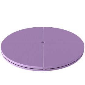 Pole Dance Mat, 2"T x 5'W Folding Pole Crash Mat for Home, Lightweight and Foldable, Light Purple
