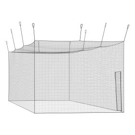 Baseball Batting Cage, 41.7 x 12.8 x 10.1 FT Freestanding Portable Batting Cage, Hitting Cages with 30-Ply Knotted HDPE & Carabiner Hooks