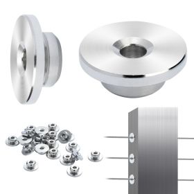 51Pack Cable Railing Kit 1/8" Wheel Protector Sleeves, Bundle with Black Invisible 1/8" Swage Tensioner and Terminal