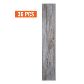Self Adhesive Vinyl Floor Tiles 36 x 6 inch, 36 Tiles 0.62mm Thick Peel & Stick, Vintage Wood Grain DIY Flooring for Kitchen, Dining Room