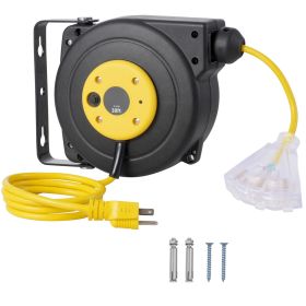 Retractable Extension Cord Reel, 30 FT