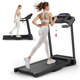 Treadmills for Home Treadmill with Incline Walking Pad Treadmill Running Machine 2.5HP Quiet Brushless, 265 Lbs Capacity, App, Pulse Sensor Heart (Option: Default Title)