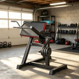 2-In-1 Heavy-Duty Bicep Preacher Curl Bench: Bicep Curl Machine with Adjustable Seat & Elbow Cushion Perfect for Home Gym Arm Training (Option: Default Title)