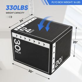 3-in-1 Foam Elastic Jumping Box, A Household Fitness Training Box, Suitable For High-intensity Interval Training-HIIT- And Jumping Exercises (Option: 16lb)