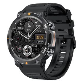 MAX18 Men Smartwatch AMOLED1.43inch Big Screen BT Calls Gesture Control AI Voice Sports Smart Watch Men (Option: Black)