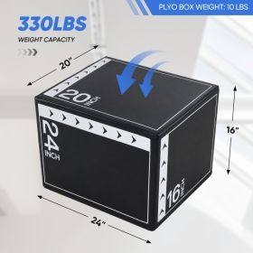 3-in-1 Foam Elastic Jumping Box, A Household Fitness Training Box, Suitable For High-intensity Interval Training-HIIT- And Jumping Exercises (Option: 10lb)